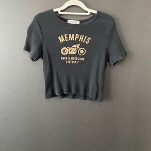 Obsessive Love Black Memphis Baby Tee Size XL
